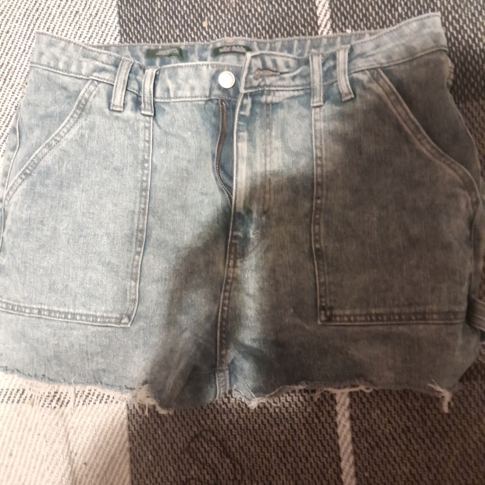 Wild Fable Plus Size Light Whitewash Jean Denim Shorts Size 16